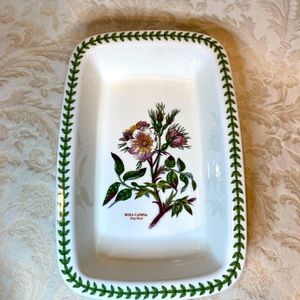 Portmeirion Botanic Garden Dog Rose Deep Rectangular BakingServing Dish 11 x 7.5